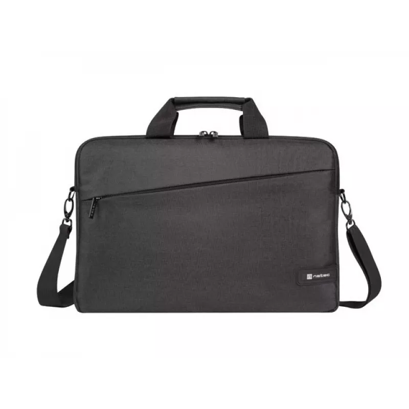 Aktetas NATEC Beira 39,6 cm (15,6 inch) — polyester, 1 hoofdvak, schouderband, zwart