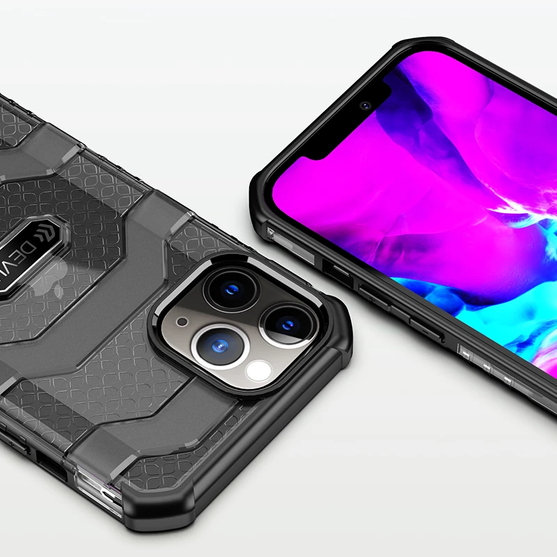 Schokbestendige hoes Devia Vanguard voor iPhone 12 mini, groen