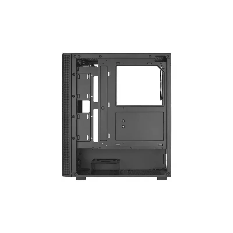 PC-behuizing AEROCOOL PGS DESIGNER-G-BK-v1 ATX-midi-tower, gehard glas, 4 RGB-ventilatoren, ondersteunt ATX, GPU 34,5 cm, CPU-koeler 158 mm