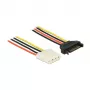 Interne stroomkabel DeLOCK 60137 0,5 m SATA 15-pin Molex 4-pin