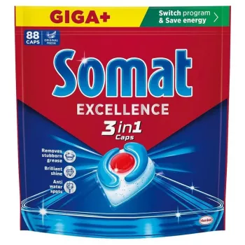 Somat 3-in-1 vaatwascapsules, 88 stuks