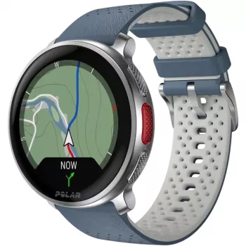 Polar Vantage V3 - aluminium - sporthorloge met armband - silicone - display 3,5 cm (1,39 inch) - 32 GB - Bluetooth - 57 g - hemelsblauw (900108892)