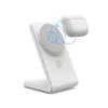Draadloze oplader Crong CRG-MSS-WHT 10W snelladen voor Qi-compatibele apparaten