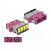 Glasvezelkoppeling DeLOCK 86896 SC duplex bus naar SC duplex bus multimode violet