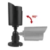 Dummy-buis camera CEE IR1800 B, gesimuleerde bewakingscamera met IR-LED's, zwart