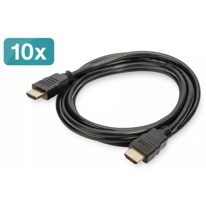 HDMI-kabel Digitus AK-990920-020-S 2 m verpakking van 10 stuks