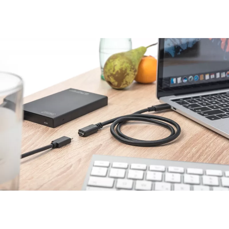 USB Type-C-verlengkabel Digitus AK-300210-007-S 0,7 m