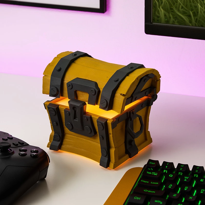 Tafellamp Paladone Fortnite Chest Light – thematische LED-noviteitenlamp