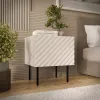 Nachtkastje Cama LUCCA, cama meble, 47x40x52 cm, cashmere, MDF/spaanplaat, set van 2