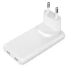 Akyga AK-CH-32 platte GaN-USB-C-oplader 65 W, 2 x USB-C PD, wit