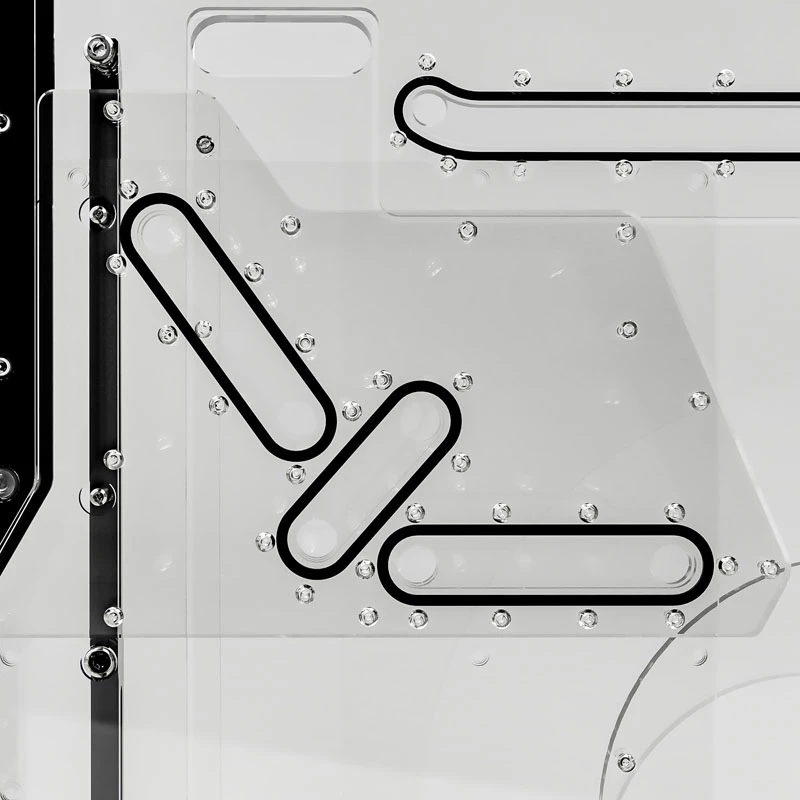 Singularity Computers Spectre 2.0 Elite Kit side distro plate - zwart