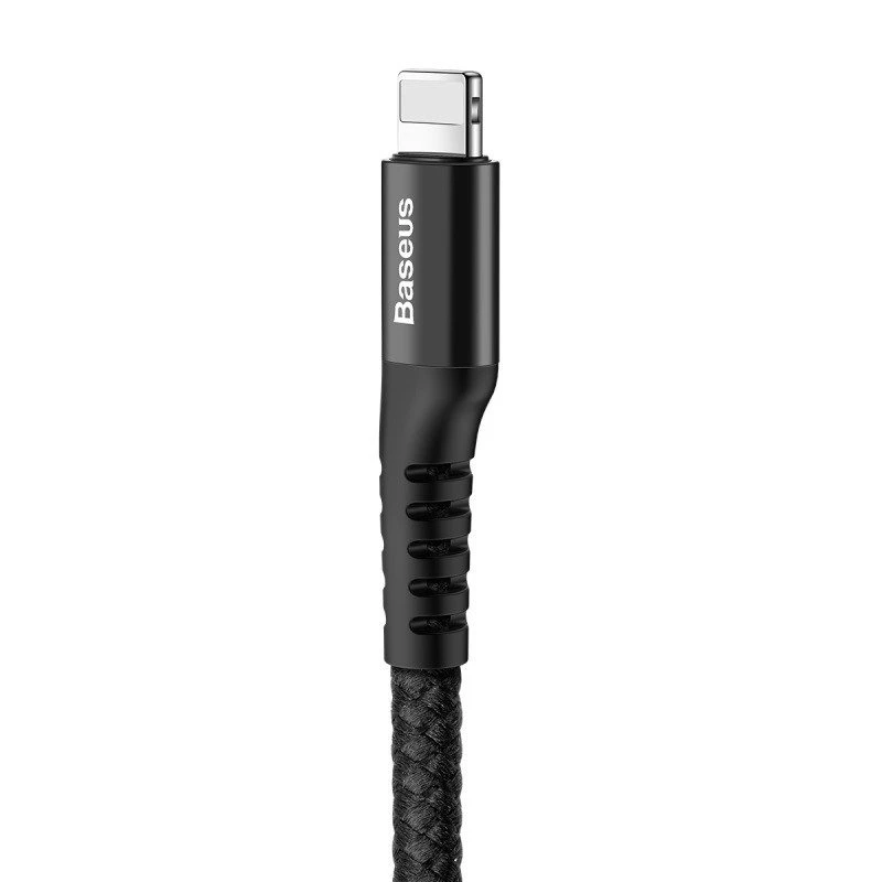 Baseus spiraalkabel Lightning 1m 2A (zwart)