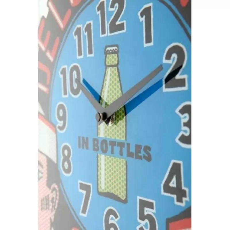NeXtime wandklok 8167 Delux Diner, 43x43cm, wand, meerkleurig