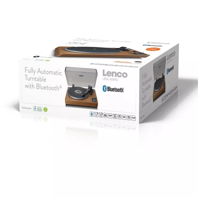 Platenspeler Lenco LBTA-165 hout met Bluetooth-connectiviteit