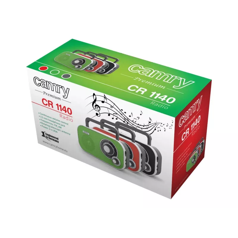 Draagbare radio Camry CR 1140R Rood
