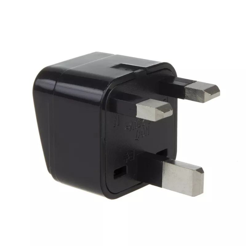 Maclean MCE154 stekkeradapter, EU-stopcontact naar UK-stekker, zwart