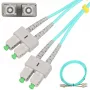 Glasvezel-patchkabel Extralink SC/APC–SC/APC, multimode OM3, duplex, 3 mm mantel, 5 m
