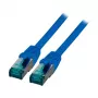 EFB-Elektronik RJ45 patchkabel Cat.6A S/FTP LSZH blauw 0,5m