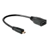 HDMI-kabel DeLOCK 65391 0,23m type A naar type D Zwart