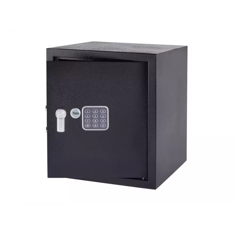 Kantoorkluis Yale YSV/390/DB2 — 40 l stalen kluis, zwart, combinatieslot, vloer-/wandmontage