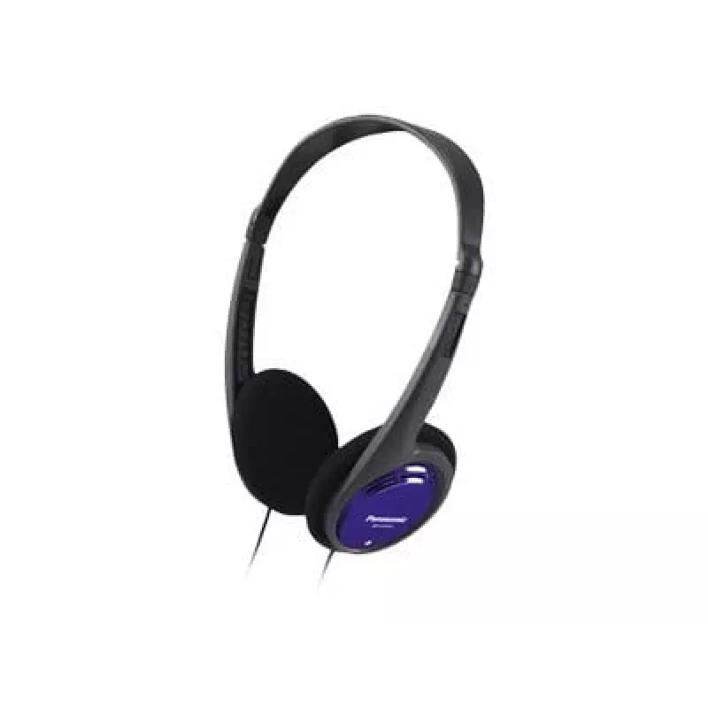 Panasonic RP-HT010E-A zwart/blauwe koptelefoon 1,2 m kabel ultralicht