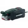 Metabo BAE 75. Bandschuurmachine, stofreservoir type vacuümzak. Vermogen 1010 W, gewicht 4,7 kg, afmeting schuurplaat (BxD) 75 x 533 mm, spansysteem