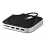 Satechi laptop-dock/poortreplicator ST-GNMMES — bedrade USB 3.2 Gen 2 Type-C hub, USB-A & SD, zilver