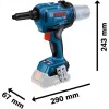 Bosch 0 601 9K5 001 power rivet tool zwart, groen 3,2,4,4,8,5,0,5,6 mm 16000 kN