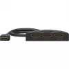 HDMI-omschakelbox 3 naar 1 (4K @ 60Hz), HDMI-switch (zwart, 55cm kabel)