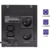 Qoltec Monolith 53775 Line-Interactive UPS, 1200 VA (1,2 kVA) / 720 W, AVR, 4 AC-stopcontacten, zwart