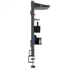 Ergo Office ER-300 B bureauscheidingswand / organizer, 1295 x 242 x 726 mm, staal, max. belasting 10 kg, zwart