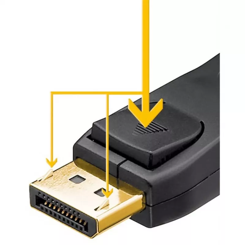 DisplayPort-kabel Goobay 74777 1 m zwart G-Sync FreeSync