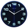 NeXtime wandklok 3053bl Dash Blue, Ø 35 cm, wand, blauw