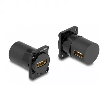 DeLOCK D-type-module HDMI bus op bus 90° haaks zwart