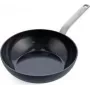Wok/pan GreenPan CC006388-001, rond, 28 cm, zwart, PFAS-vrij