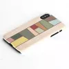 man and wood smartphonehoesje voor iPhone X/XS — wit