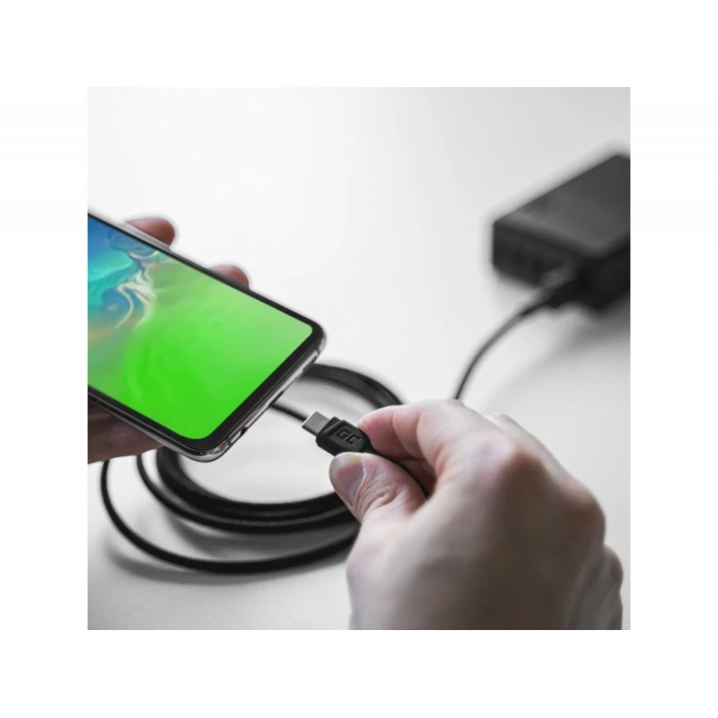 USB-kabel Green Cell KABGC22 USB 2.0 1,2 m USB-A USB-C zwart