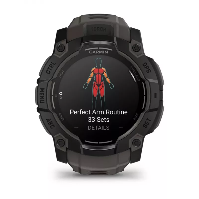 Garmin Instinct 3 AMOLED 3.3 cm (1.3) 50 mm digitaal 416 x 416 pixel touchscreen zwart GPS (satelliet)