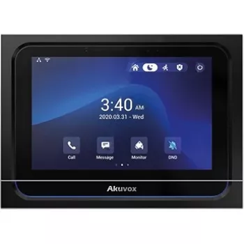 Binnenpost Akuvox X933S touchscreen Android - zwart, wandgemonteerde intercom binnenpost