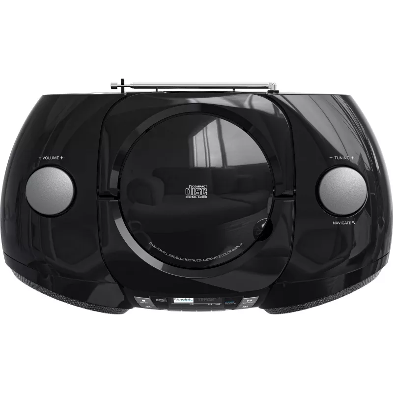 Sencor SPT 6510DB draagbare DAB+ boombox, CD/MP3/USB/SD, Bluetooth 5.3, FM RDS, 16 W, zwart