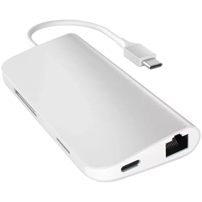Satechi USB-C multiport-adapter 8K met Ethernet V3 space grey (ST-P8KEM)