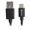 USB 2.0 A naar USB-C kabeladapter Sharkoon 0,5 m, zwart