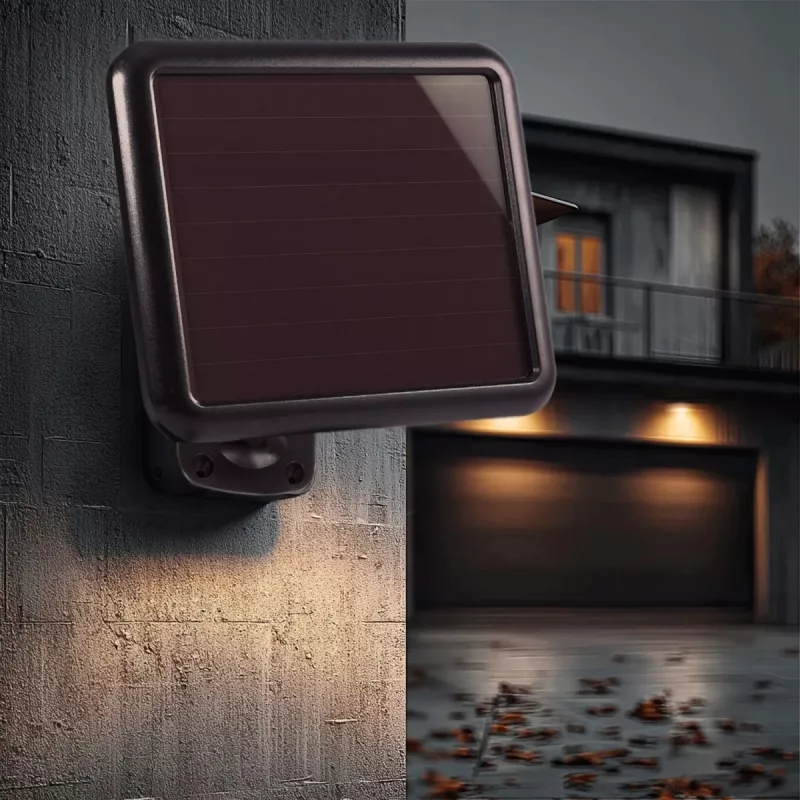 Maclean MCE442 solar-LED-schijnwerper met bewegingssensor floodlight wandmontage lamp schemer IP44 6W 6000K