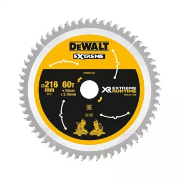 Zaagblad DeWALT XR FlexVolt 216 mm x 30 mm 60Z