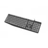 Bedraad full-size toetsenbord NATEC NKL-1507 USB QWERTY US International grijs/zwart, 105 toetsen, numeriek toetsenblok