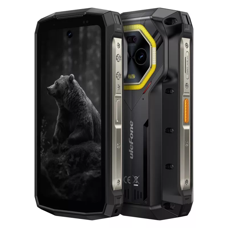 Ulefone Armor Mini 20 smartphone, 4,7 inch, Helio G99, 8GB RAM, 256GB, 6200 mAh, Android 14, zwart