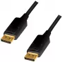 LogiLink CD0103 DisplayPort-kabel DP/M naar DP/M, 4K/60Hz, CCS, zwart, 5m (CD0103)