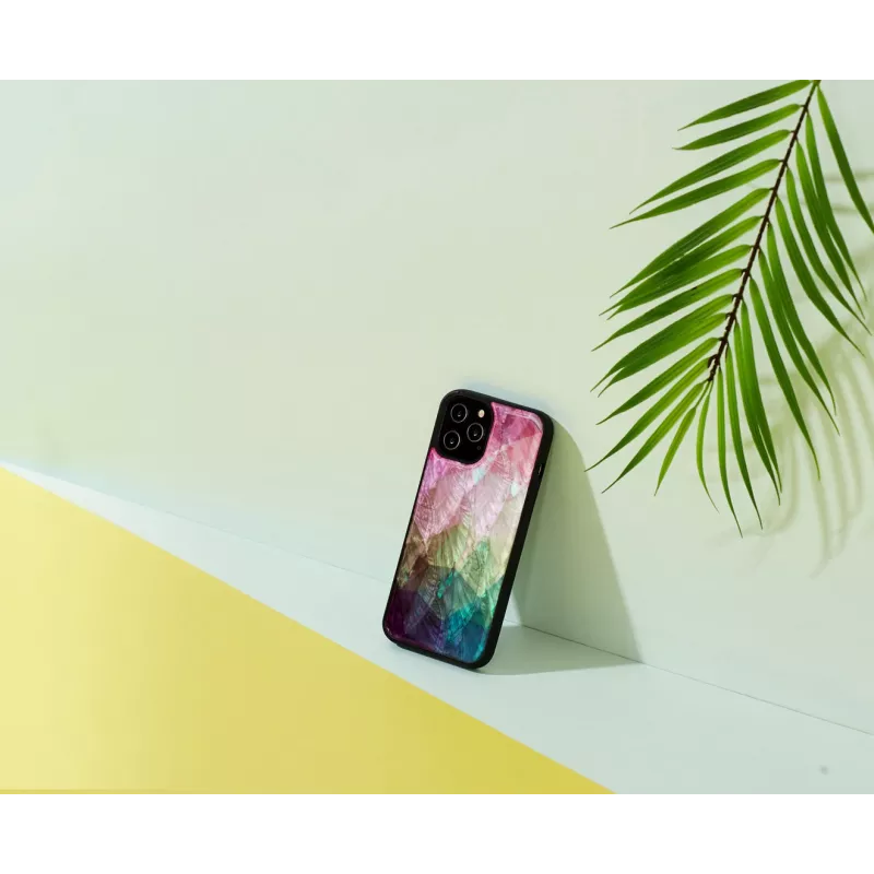 iKins hoesje voor Apple iPhone 12 Pro Max — waterbloemdesign, zwart