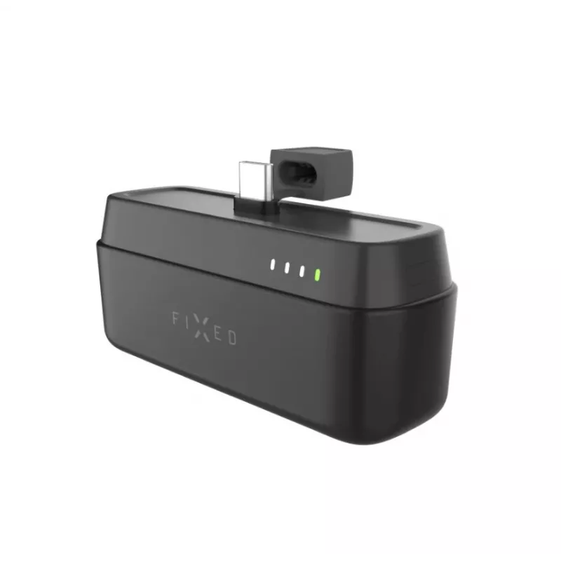 Draagbare powerbank FIXED FIXZEN-5PL-BK, 5000 mAh, USB-C 20W (5V/3A, 9V/2.22A, 12V/1.67A)