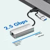 USB-A/-C naar 2,5G Ethernet-adapter, grijs
